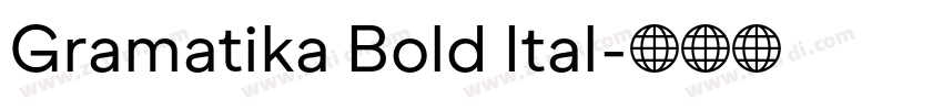 Gramatika Bold Ital字体转换